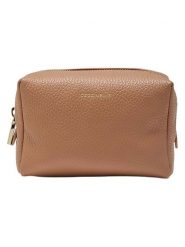 COCCINELLE Skórzana kosmetyczka w kolorze jasnobrązowym - 15 x 10 x 8 cm rozmiar: onesize. Brązowe kosmetyczki damskie Coccinelle, bez wzorów, z materiału. Za 257.14 zł.