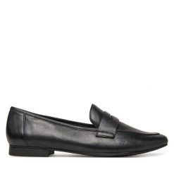 Lordsy Marco Tozzi. Niebieskie półbuty damskie Marco Tozzi, bez wzorów, bez obcasa, bez zapięcia. Za 189.99 zł.