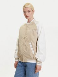 Tommy Jeans Kurtka bomber Souvenir DW0DW21432 Beżowy. Brązowe kurtki damskie Tommy Jeans, s, bez wzorów, z jeansu, bez kaptura. Za 489.99 zł.