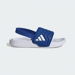 Klapki Adilette Estrap 2.0 Slides Children. Białe klapki damskie Adidas, bez wzorów, bez obcasa, bez zapięcia. Za 109.00 zł.