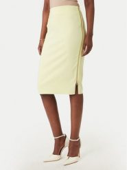 Rinascimento Spódnica ołówkowa CFC0127985003 Żółty Slim Fit. Żółte spódnice damskie Rinascimento, m, bez wzorów, z syntetyku. Za 379.99 zł.