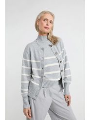 Josephine & Co Kardigan w kolorze jasnoszaro-białym rozmiar: M. Białe kardigany damskie Josephine & Co, m, bez wzorów, z kaszmiru. Za 211.31 zł.