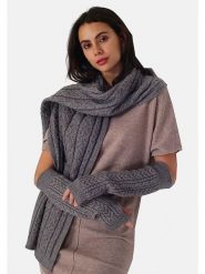 ASSUILI Ocieplacze w kolorze szarym na ręce rozmiar: onesize. Szare rękawiczki damskie Assuili, bez wzorów, ze splotem. Za 56.99 zł.