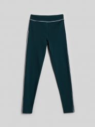 4F Legginsy dzianinowe damskie - zielone XL. Zielone legginsy damskie 4F, s, bez wzorów, z dzianiny. Za 129.99 zł.