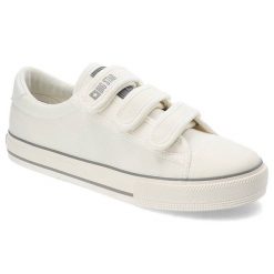 Białe Trampki Big Star Modne Buty Damskie. Białe trampki damskie Big Star, bez wzorów, bez zapięcia. Za 149.00 zł.