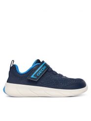 Geox Sneakersy J Foot-Run Boy J65PDB 06K9J CF44D M Granatowy. Niebieskie buty sportowe chłopięce Geox, z materiału, bez zapięcia. Za 249.99 zł.