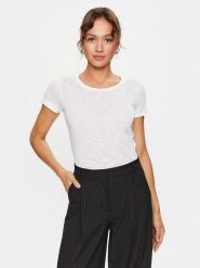 Sisley T-Shirt 3FD4L11A2 Biały Regular Fit. Białe t-shirty damskie Sisley, l, bez wzorów, z bawełny, bez kołnierzyka. Za 99.99 zł.