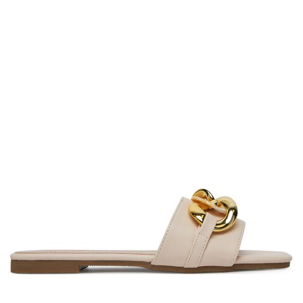 Klapki DeeZee. Brązowe klapki damskie DeeZee, bez wzorów, bez obcasa, bez zapięcia. Za 119.99 zł.