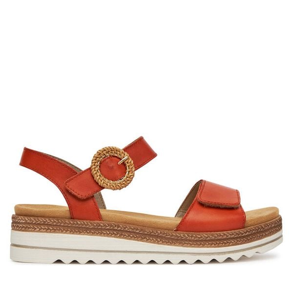 Sandały Remonte. Brązowe sandały damskie Remonte, bez wzorów, bez obcasa, na płaskiej podeszwie, bez zapięcia. Za 303.99 zł.