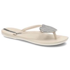 Beżowe Japonki Ipanema Wodoodporne Klapki Damskie. Brązowe klapki damskie Ipanema, z aplikacjami, bez obcasa, bez zapięcia. Za 85.00 zł.