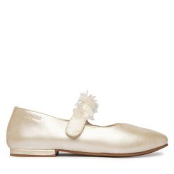 Baleriny Mayoral. Żółte baleriny dziewczęce Mayoral, bez wzorów, bez obcasa, bez zapięcia. Za 219.99 zł.