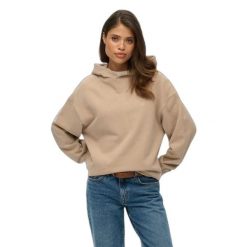Bluza damska z kapturem Superdry Studios. Brązowe bluzy damskie Superdry, s, bez wzorów, z materiału, z kapturem. Za 318.95 zł.