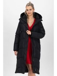 Alife and kickin Płaszcz zimowy "Juna" w kolorze czarnym rozmiar: XS. Czarne płaszcze damskie Alife and Kickin, na zimę, xs, bez wzorów, z puchu, bez kaptura. Za 244.22 zł.
