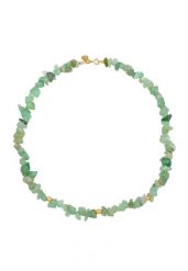 Elli PREMIUM Damski choker ponadczasowy Trend z kamieniami awenturynu w pozłacanym srebrze 925 Sterling Silver Naszyjniki 1 ct. Szare naszyjniki damskie Elli PREMIUM, pozłacane. Za 258.99 zł.