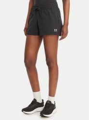 Under Armour Szorty sportowe Sport Terry 6011022 Czarny Regular Fit. Czarne spodenki sportowe damskie Under Armour, m, bez wzorów, z bawełny. Za 169.99 zł.