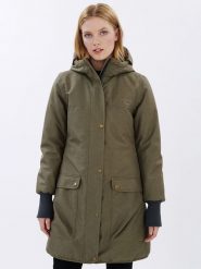 Finside Parka zimowa "Oikku" w kolorze khaki rozmiar: 38. Brązowe parki damskie finside, na zimę, s, bez kaptura. Za 549.06 zł.