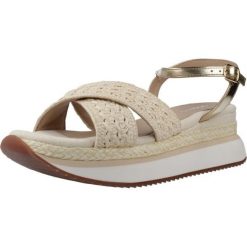 Sandały GIOSEPPO 78619G Beżowy. Brązowe sandały damskie Gioseppo, bez wzorów, z syntetyku, bez obcasa, bez zapięcia. Za 346.99 zł.