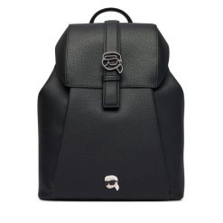 Plecak KARL LAGERFELD. Czarne plecaki KARL LAGERFELD, bez wzorów. Za 849.99 zł.