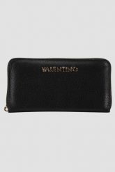 VALENTINO Czarny portfel Divina. Czarne portfele damskie Valentino by Mario Valentino, bez wzorów. W wyprzedaży za 207.99 zł.