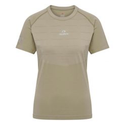 Damski bezszwowy kostium kąpielowy Newline Pace. Brązowe koszulki sportowe damskie Newline, bez wzorów, bez ramiączek, do biegania. W wyprzedaży za 124.70 zł.