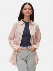 Vero Moda Koszula Elina 10336329 Różowy Loose Fit. Czerwone koszule damskie Vero Moda, l, bez wzorów, z bawełny, bez kołnierzyka, bez ramiączek. Za 169.99 zł.