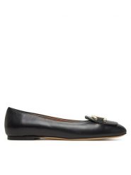 Aigner Baleriny Madeleine 3A 1251310 Czarny. Czarne balerinki damskie Aigner, bez wzorów, ze skóry. Za 859.99 zł.