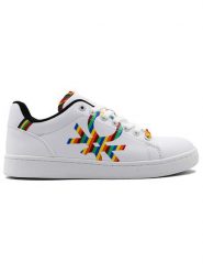 Benetton Sneakersy w kolorze biało-żółtym rozmiar: 35. Białe obuwie sportowe damskie Benetton, bez zapięcia. Za 149.31 zł.