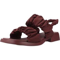 Sandały CAMPER DANA Bordeaux. Czerwone sandały damskie Camper, bez wzorów, z tkaniny, bez obcasa, bez zapięcia. Za 535.38 zł.
