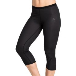 Spodnie techniczne 3/4 damskie Odlo Bottom ACTIVE F-DRY Light ECO. Czarne spodnie sportowe damskie ODLO, na zimę, s, bez wzorów, z materiału, narciarskie. Za 169.99 zł.