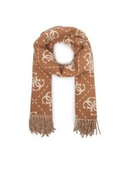 Guess Szalik AW5217 VIS03 Beżowy. Brązowe szaliki damskie Guess, z aplikacjami. Za 234.99 zł.