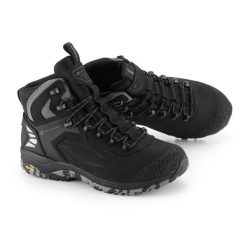 Buty trekkingowe skórzane unisex Alpine Pro Spidere Mid Vibram. Czarne obuwie trekkingowe damskie Alpine Pro, z gumy, za kostkę, bez zapięcia. Za 629.00 zł.
