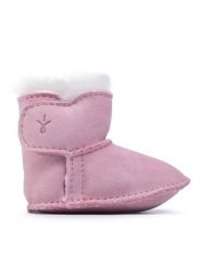 EMU Australia Śniegowce Baby Bootie B10310 Różowy. Czerwone kozaki dziewczęce EMU Australia, bez wzorów, ze skóry, bez obcasa, bez zapięcia. Za 219.99 zł.