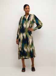 Kaffe Sukienka koszulowa Drylia 10507646 Kolorowy Loose Fit. Sukienki damskie Kaffe, bez wzorów, z wiskozy, bez ramiączek. Za 209.99 zł.