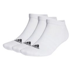 Skarpety adidas Cushioned Low-Cut Socks 3P. Białe skarpetki damskie Adidas, bez wzorów. Za 41.99 zł.