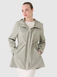 4F Parka przejściowa z membraną 8000 damska - oliwkowa XXL. Brązowe parki damskie 4F, m, z dzianiny, bez kaptura. W wyprzedaży za 199.99 zł.