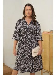 Curvy Lady Sukienka w kolorze czarnym rozmiar: 44/46. Czarne sukienki damskie Curvy Lady, bez wzorów, z wiskozy, klasyczne, bez ramiączek. Za 149.66 zł.
