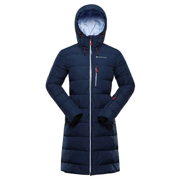 Płaszcz damski zimowy wodoodporny Alpine Pro Puera. Niebieskie płaszcze damskie Alpine Pro, na zimę, bez wzorów, bez kaptura. W wyprzedaży za 839.00 zł.