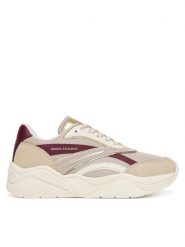 Armani Exchange Sneakersy XW001618 AF17444 MZ288 Beżowy. Brązowe obuwie sportowe damskie Armani Exchange, ze skóry, bez zapięcia. Za 779.99 zł.