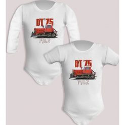 DT-75 — body. Body niemowlęce nikiniki, bez wzorów, z bawełny, bez kołnierzyka, bez ramiączek. W wyprzedaży za 50.15 zł.