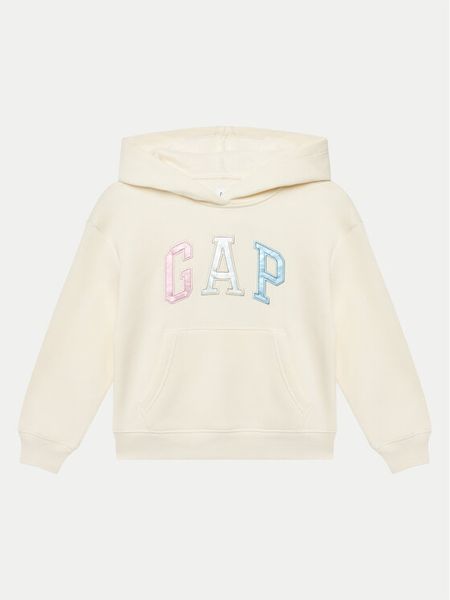 Gap Bluza 590866-01 Beżowy Regular Fit. Brązowe bluzy dziewczęce GAP, bez wzorów, z syntetyku, bez ramiączek, bez kaptura. Za 119.99 zł.