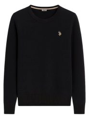 U.S. Polo Assn. Sweter w kolorze czarnym rozmiar: L. Czarne swetry klasyczne damskie U.S. Polo Assn., l, z bawełny, bez kołnierzyka. Za 157.35 zł.