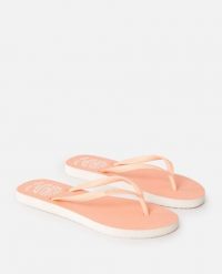 Japonki damskie Rip Curl Icons Of Surf Bloom. Brązowe klapki damskie Rip Curl, bez wzorów, z gumy, bez obcasa, bez zapięcia. Za 73.99 zł.