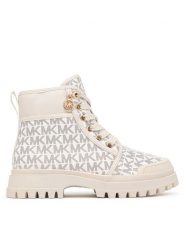 MICHAEL Michael Kors Trapery Payton Kamryn MK05015256 Kremowy. Białe kozaki dziewczęce MICHAEL Michael Kors, bez wzorów, ze skóry, bez obcasa, bez zapięcia. Za 534.99 zł.