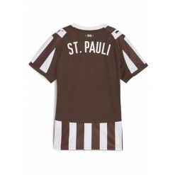 Damska koszulka domowa FC St. Pauli 25/26 PUMA Espresso Brown White. Białe bluzki damskie Puma, m, bez wzorów, bez kołnierzyka, bez ramiączek. Za 399.00 zł.
