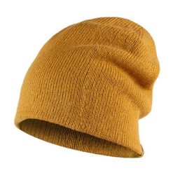 Czapka z bawełną Knitted Jarn. Szare czapki damskie Buff, bez wzorów, z bawełny. W wyprzedaży za 95.94 zł.