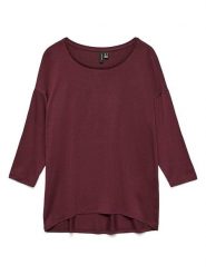 Vero Moda Koszulka w kolorze fioletowym rozmiar: XS. Różowe bluzki damskie Vero Moda, xs, bez wzorów, z lyocellu, bez kołnierzyka, bez ramiączek. Za 48.39 zł.