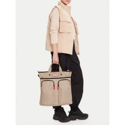 Plecak podróżny Hunter. Brązowe plecaki Hunter, bez wzorów. Za 219.99 zł.