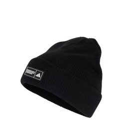 Czapka Essentials Typu Beanie Z Wywiniętym Brzegiem. Białe czapki damskie Adidas, na jesień, bez wzorów, z dzianiny. Za 89.95 zł.