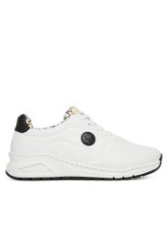 Rieker Sneakersy M4903-80 Biały. Białe obuwie sportowe damskie Rieker, ze skóry, bez zapięcia. Za 319.99 zł.