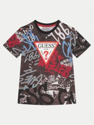Guess T-Shirt L5RI05 K8HM4 Kolorowy Regular Fit. T-shirty i koszulki chłopięce Guess, z aplikacjami, z bawełny, bez kołnierzyka, bez ramiączek. Za 79.99 zł.